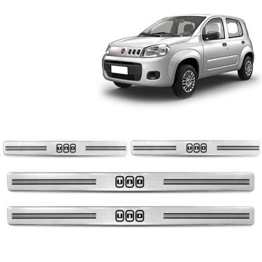 Imagem de Jogo Soleira Resinada Novo Uno 2011 A 2021 Prata 4 Peças