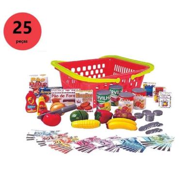 Imagem de Brinquedo Infantil Minhas Compras Brincadeira de Mercadinho