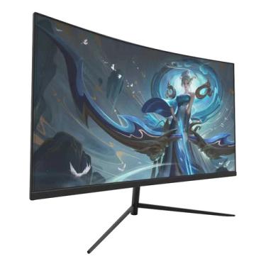 Imagem de Monitor Gamer Curvo 165hz 24' Full Hd Lcd Led Preto Bright Monitor curvo 144hz gamer 24