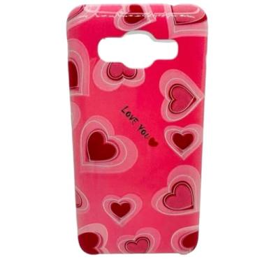 Imagem de Capa Celular Compatível com Samsung Galaxy J2 Prime SM-G532MT / Gran Prime SM-G530 Com Suport Para Dedos (Love Heart Pink)