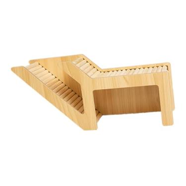 Imagem de Ｂｅｓｇａ Hamster de madeira, acessórios de gaiola de casa explorando brinquedo pequeno castelo de animais de estimação casa hamster esconderijo para gerbils, estilo a