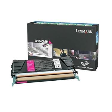 Imagem de Lexmark Toner laser C5240MH de programa de retorno de alto rendimento para lexmark c524/c532/c534, 5k yld, magenta