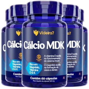 Imagem de Videira7, KIT 5 CALCIO MDK MAGNÉSIO VITAMINA D VITAMINA K 4X60 CÁPSULAS - VIDEIRA 7