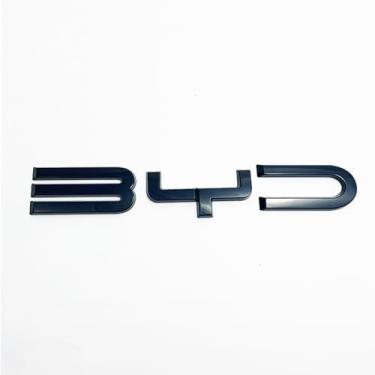 Imagem de Para BYD ATTO3 YUAN PLUS 3D ABS Adesivo Carro Frente Emblema Badge Decalques Para BYD ato 3 Preto Badge Logo Emblem Cover Car-Styling