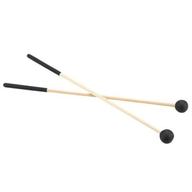 Imagem de rockible 2Pcs Wood Marretas Percussão Varas Cabo de Madeira Comprimento 16.93" Gong Marretas Marimba Marretas Tambor para Sinos Xilofone