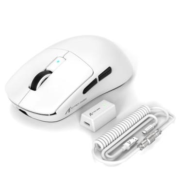 Imagem de ATTACK SHARK Mouse para jogos R6PRO 39g Superlight sem fio, PixArt PAW3950MAX 42000 DPI, MCU Nodic 52840 mouse de computador, driver de rede de taxa de polling 8K, BT/2,4 Ghz/mouse trimodo com fio com