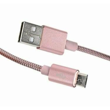 Imagem de Cabo Micro Usb 2.1 - Rose Metálico Smartphone - REMAX, CABOS PARA CELU
