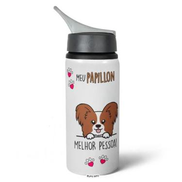Imagem de Garrafa Squeeze NK - Meu Papillon, melhor pessoa! - JPS INFO