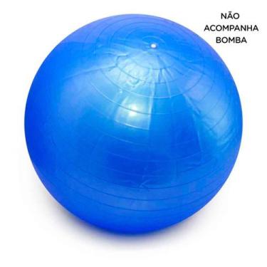 Imagem de Bola Pilates Yoga Abdominal Ginástica Fitness 65 cm S/ Bomba AZUL - 36