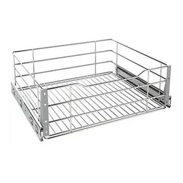 Imagem de Gaveta Aramada Deslizante 67x16x48 Aço Inox 7014 - GTB