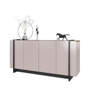 Imagem de Aparador para Sala Buffet Copacabana Off White Nogueira Real Preto Ace