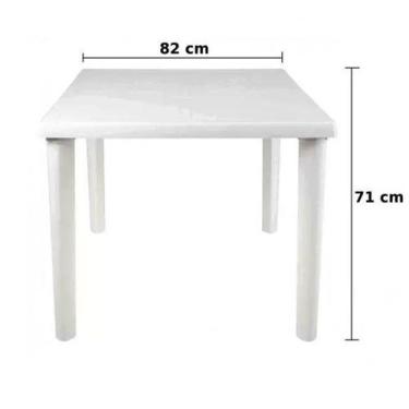 Imagem de Mesa Plástica Quadrada Desmontável Mor