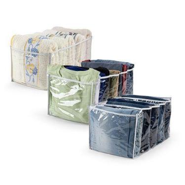 Imagem de Kit 5 Colmeias Organizadoras G (40x25x20) - Calça Jeans - BEATRIZ BABY