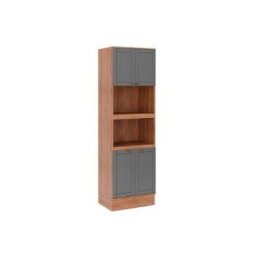 Imagem de Paneleiro de Cozinha Bella 2616 Torre Quente c/ 2 Fornos 4 Portas 70cm