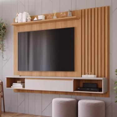Imagem de Painel para Tv Até 65 Polegadas 1 Porta Ripado Bahamas Permóbili - Per