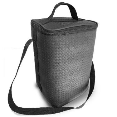Imagem de Bolsa Porta Vinho Alimentos Wine Bag Case 4 Garrafas Transporte Bebida