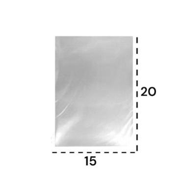 Imagem de 5 KG SACO PLÁSTICO BD 15x20 ESPESSURA 0,06 TRANSPARENTE - E A COSTA EM