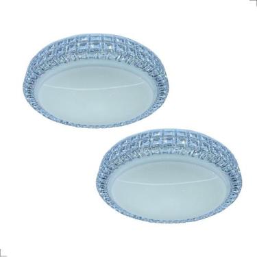Imagem de Kit 2 Plafon Acrílico Sagitta 12W Bivolt - OPUS, branco-frio