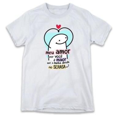 Imagem de 1 Camiseta Dia dos Namorados Flork Meu Amor por VC é maior que a minha