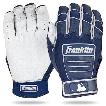 Imagem de Franklin Sports Luvas de beisebol MLB CFX Pro - azul marinho/pérola - adulto médio