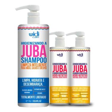 Imagem de Kit Widi Care Juba Shampoo 1L + 2 Condicionadores 500ml