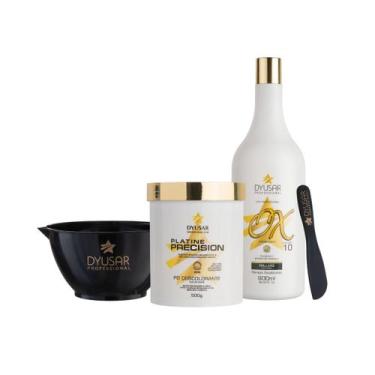 Imagem de Kit Descoloração Po Descolorante White com Ox 10  - DYUSAR Cosméticos