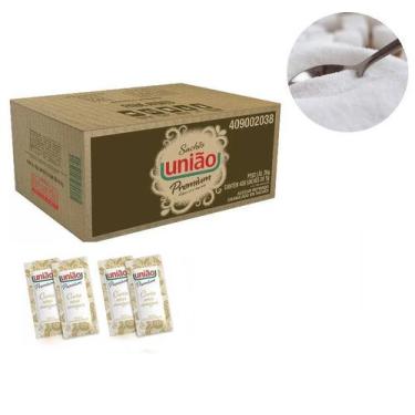 Imagem de Açúcar Refinado Granulado União De Saquinho Kit C/400 Sachês