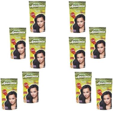 Imagem de Hene Em Gel Amazonia 09x180gr Divina Dama Preto Forte (Preto Azulado) 