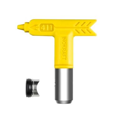 Imagem de InoKraft 411 Bocais de pulverização reversíveis AtoMax com ponta de pulverização sem ar para pistolas de pintura sem ar, acessórios de pulverizador sem ar, para empreiteiros, casas, edifícios, decks