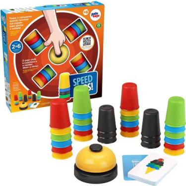 Imagem de Jogo Speed Cups Copinhos Coloridos Educativos Pedagógicos - Paki Toys