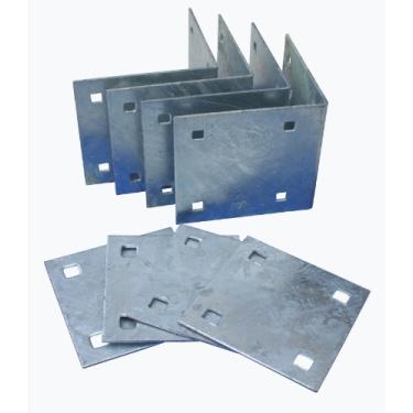 Imagem de Dock Edge + Howell Dock Hardware Kit de canto interno estacionário com 4 cantos internos e 4 placas de suporte