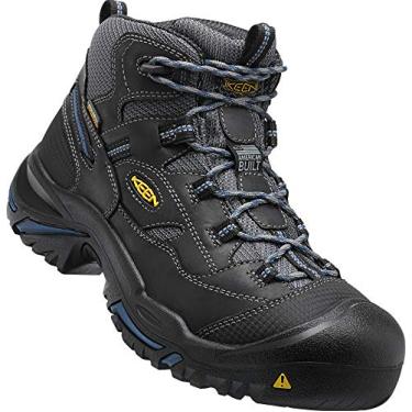 Imagem de KEEN Utility Braddock Bota de trabalho masculina com bico macio e impermeável, Corvo/Estate Blue, 10