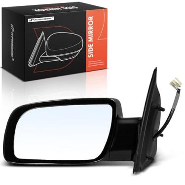 Imagem de A-Premium Espelho retrovisor traseiro externo liso e dobrável manual sem aquecimento - Compatível com Chevrolet Astro e GMC Safari, 1999