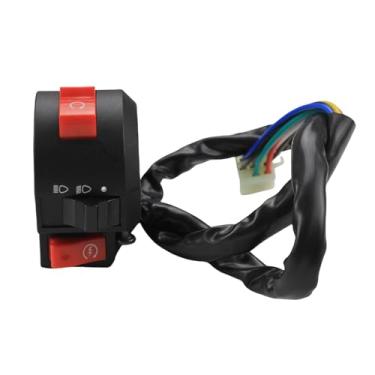 Imagem de HAUERTZX Conjunto de interruptor de luz de desligamento de partida esquerdo compatível com 50cc 70cc 90cc 110cc 125cc TaoTao Yamoto Jetmoto RoKeta Sunl Quadriciclo chinês ATV