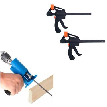 Imagem de Kit 2 Grampos de Aperto Rápido 6Pol. + Adaptador Tico-Tico - CHARBS