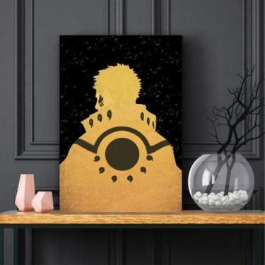 Imagem de Quadro Naruto Uzumaki Animes Decorativo com Tela de Tecido - Wall Fram