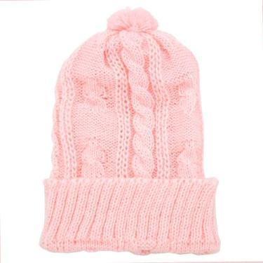 Imagem de Gorro Trança com Bola Tamine Luxo Rosa Claro - Creações Tamine, Rosa c