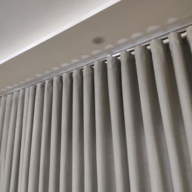 Imagem de Cortina Para Sala/Suíte/Quarto Voil Linho Forrada Com Forro Leve Micro