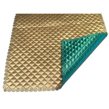 Imagem de Caminho de Mesa Natal Trilho 48cm X 1,48m Cetim Matelassê - Fitas e Fe