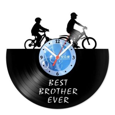 Imagem de Relógio De Parede Disco Vinil Diversos - Best Brother Ever - VDI-044 -