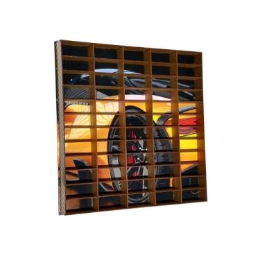 Imagem de Expositor Carrinhos Estante Miniatura Decorado Adesivado - CasaBebeDec