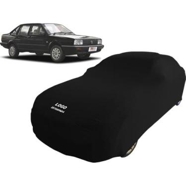 Imagem de Capa De Tecido Proteção Carro Volkswagen Santana 1990 Luxo - Mz, Preta