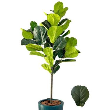 Imagem de Planta Artificial Ficus Lyrata Grande Folhas Realista Casa - FlorImp
