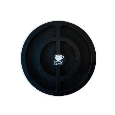 Imagem de Suporte Porta 20 Capsulas Cafe Redondo Parede Mdf - Inter.P