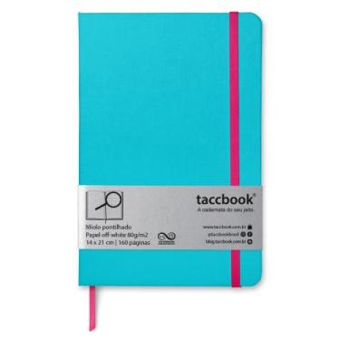 Imagem de Caderno Pontilhado taccbook Azul turquesa 14x21 Ríg.