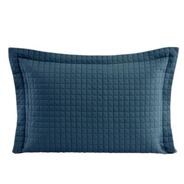 Imagem de Porta Travesseiro Matelado Pastilha Lavive Plaza 50x70cm, Azul Petróle