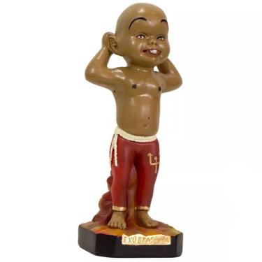 Imagem de Imagem Exu Brasinha Escultura 20 Cm Gesso Resinado Umbanda Candomblé -