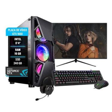 Imagem de Pc Gamer Completo I7 4 16Gb Ddr3 Ssd 240Gb Gtx 1660 - Amorim Tech