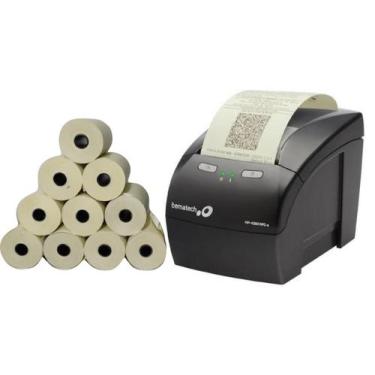 Imagem de Kit 30 Bobinas Térmicas Pdv 80X30 Amarelas Impressora - Norris Gazon