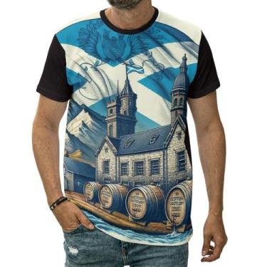 Imagem de Camiseta Bandeira Da Escócia Perto De Destilaria Clássica - Darkwood, 